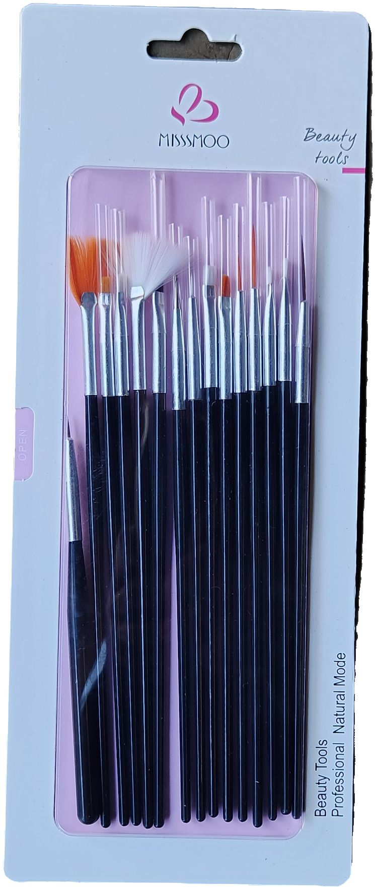 Miss Smoo Nail Gel Art Brush Set 15Pcs