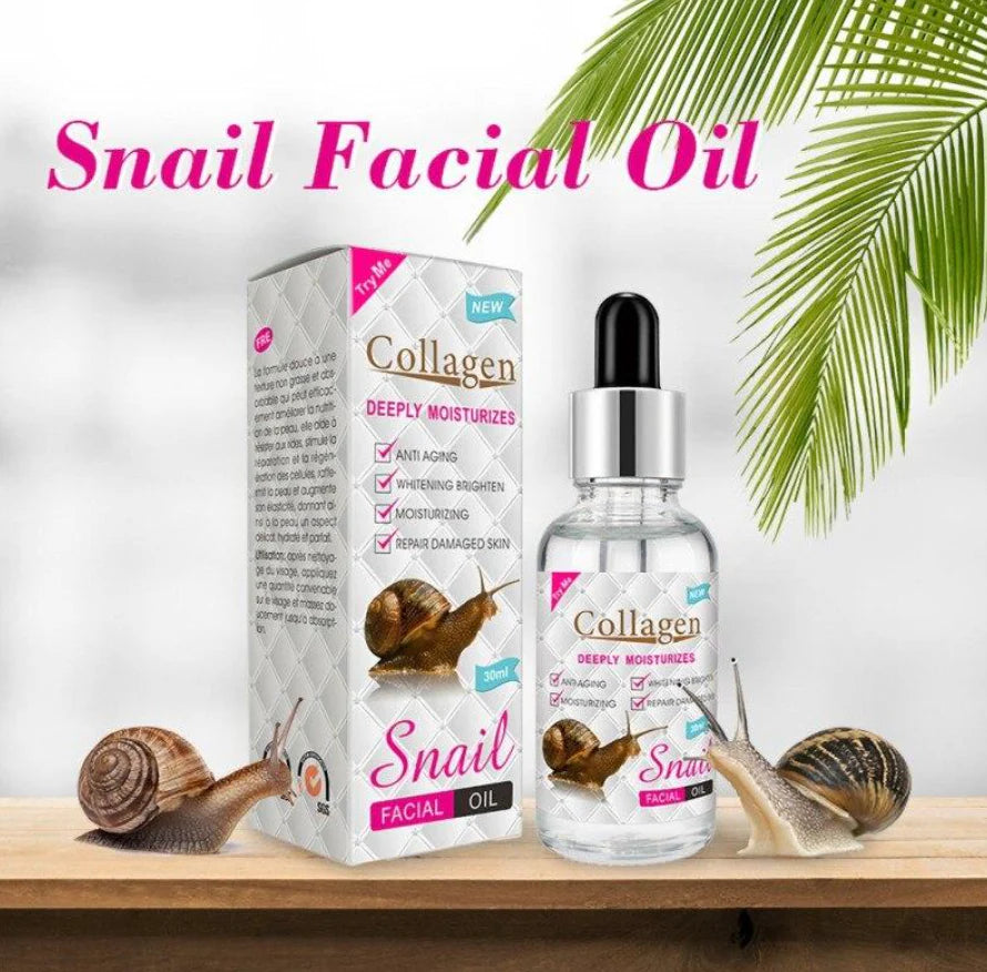 Face Oil Collagen Snail Facial Oil Organic Repair Moisturizing Anti Wrinkle Face Oil For Face