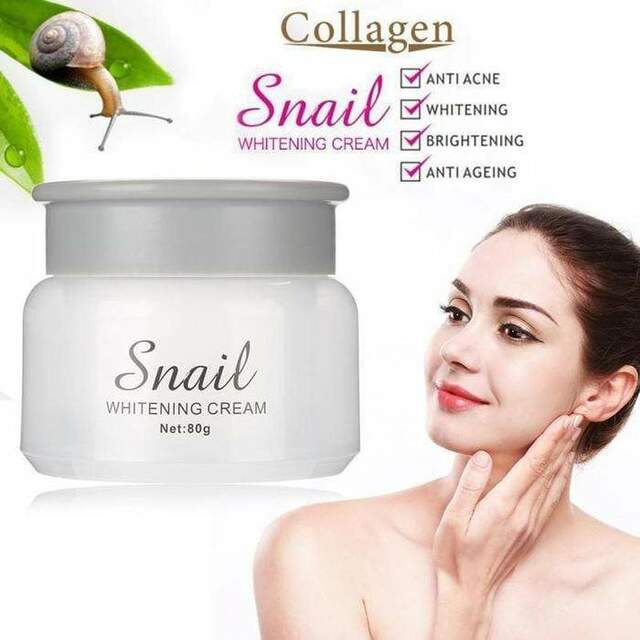 Collagen Snail Whitening Cream for Facial Cream Skin Moisturizing Anti-aging Whitening Protective Skincare 80g