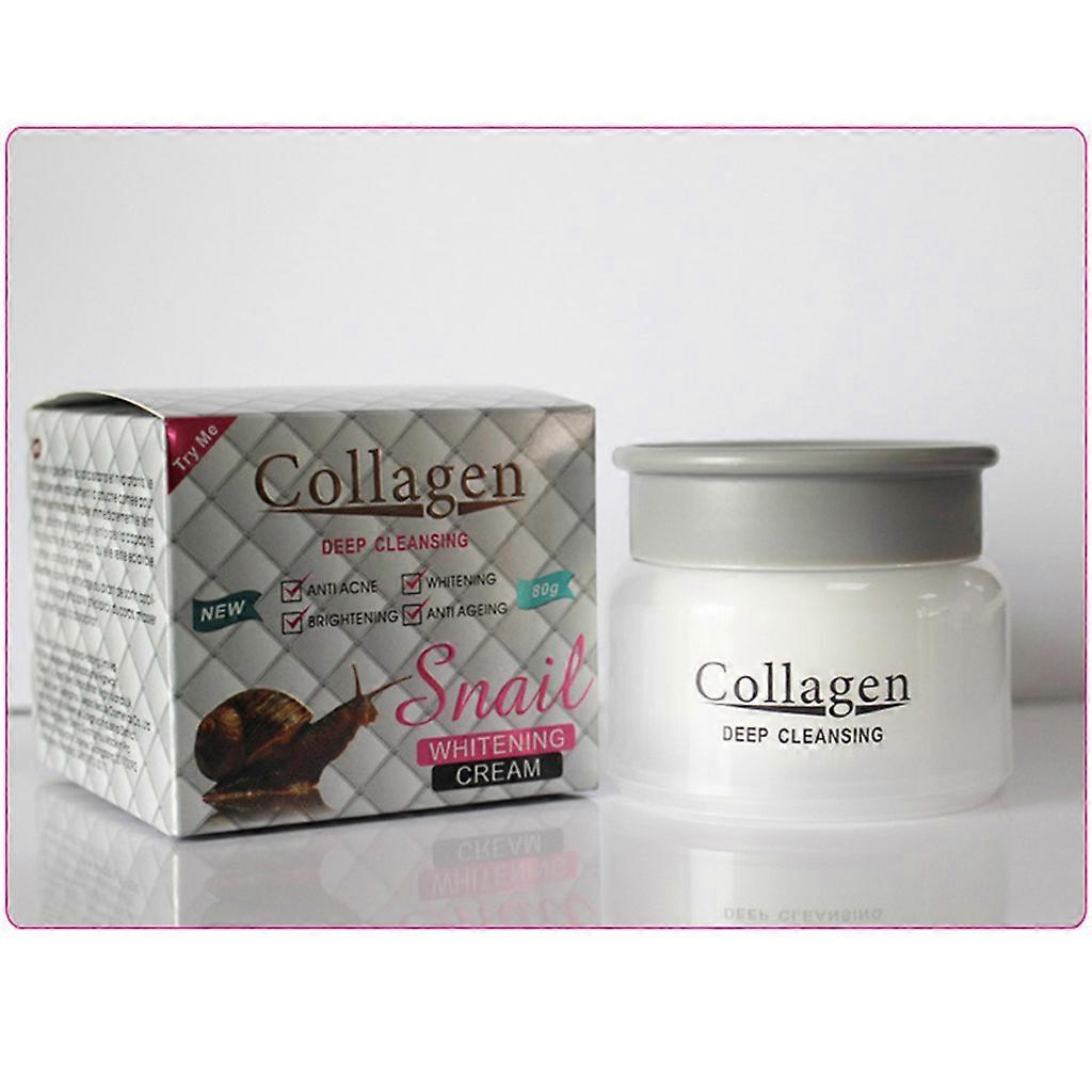 Collagen Snail Whitening Cream for Facial Cream Skin Moisturizing Anti-aging Whitening Protective Skincare 80g