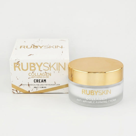 RUBYSKIN Collagen Anti-Aging Glow Cream – Smooths Wrinkles & Fine Lines, 30g