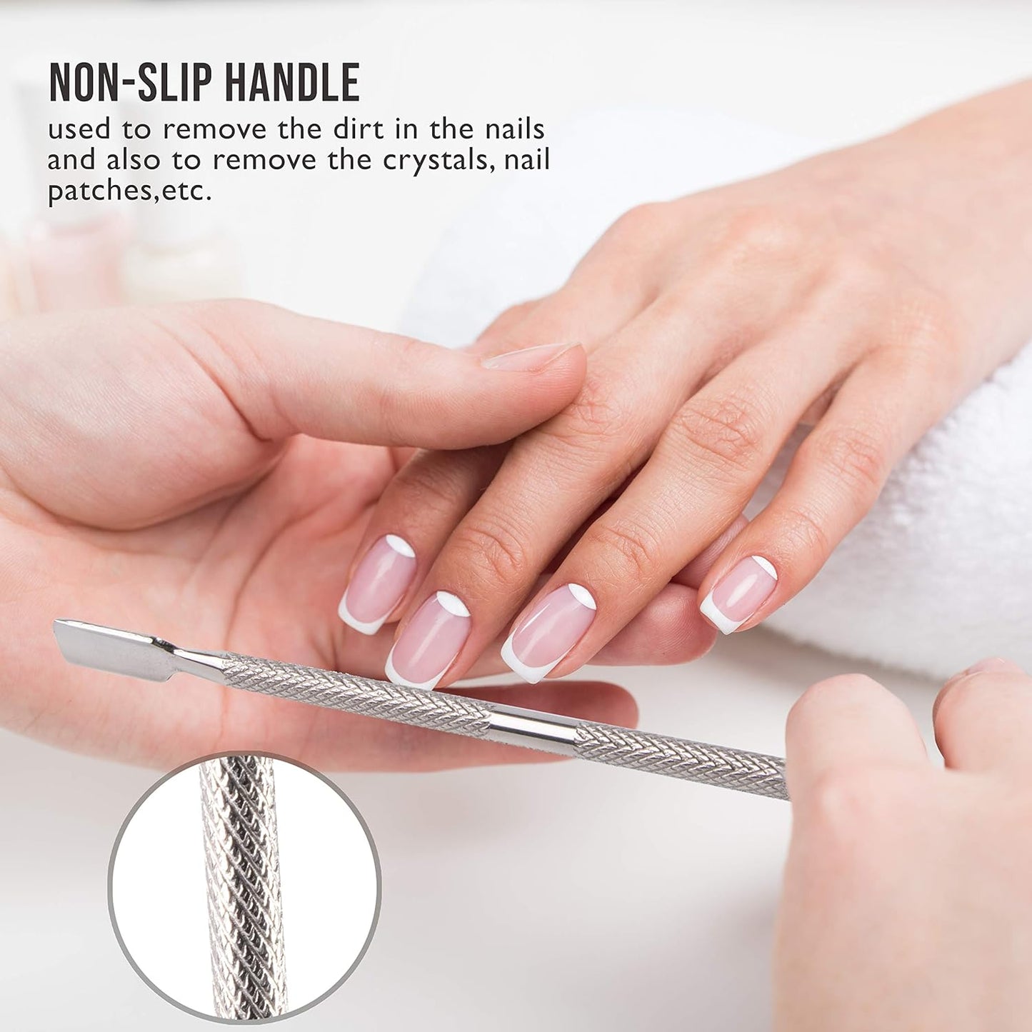 Stainless Steel Cuticle Pusher - Miss Smoo - (12.3 × 0.8 cm)