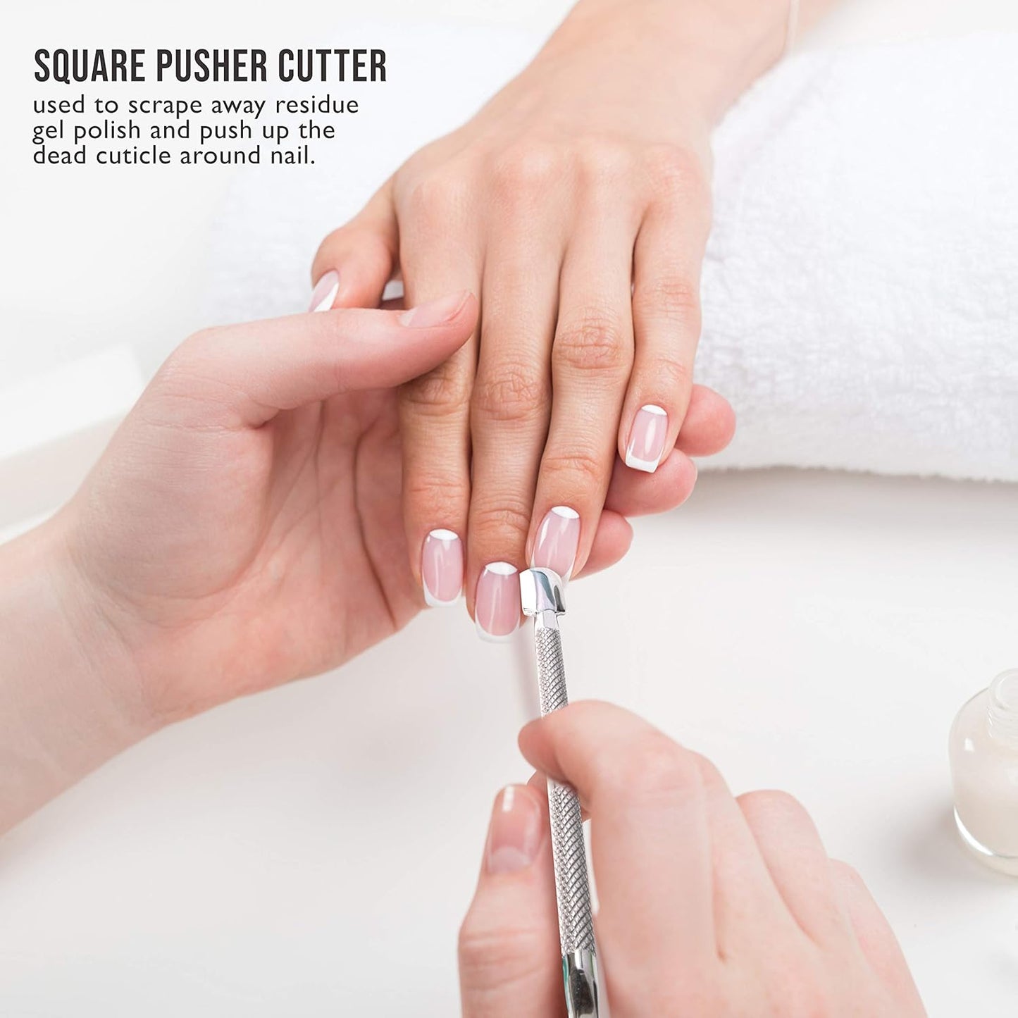 Stainless Steel Cuticle Pusher - Miss Smoo - (12.3 × 0.8 cm)