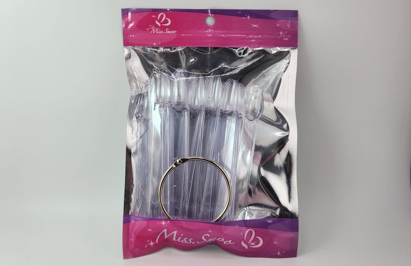 Display Nail Fan Chart 50pcs - CLEAR (Miss Smoo) - TOT3737-57