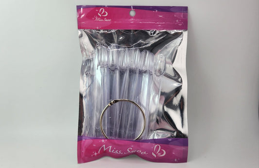 Display Nail Fan Chart 50pcs - CLEAR (Miss Smoo) - TOT3737-57