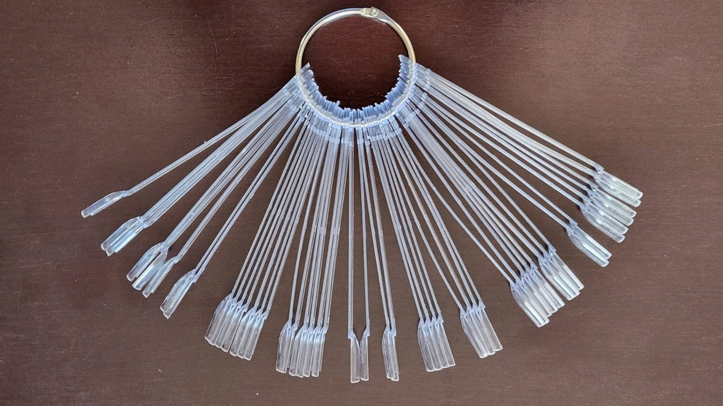 Display Nail Fan Chart 50pcs - CLEAR (Miss Smoo)
