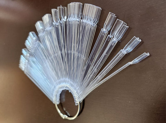 Display Nail Fan Chart 50pcs - CLEAR (Miss Smoo)