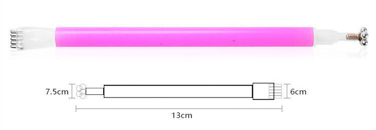 Double- Head Flower Cat Eye Magnet Pen