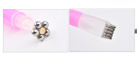 Double- Head Flower Cat Eye Magnet Pen