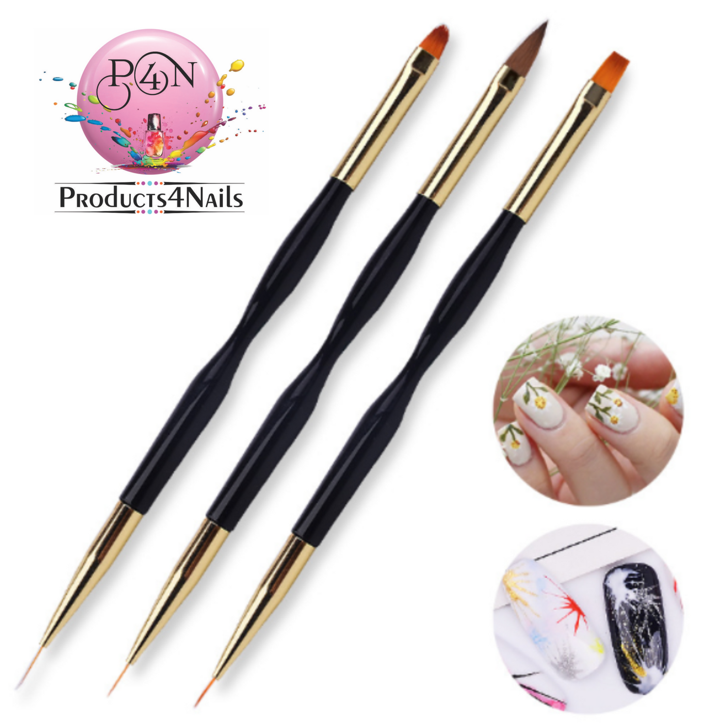 Double Side Strip Acrylic Gel Brush