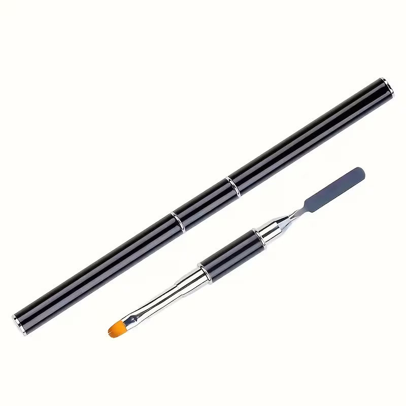 Poly Gel Nail Brush Dual-ended with Spatula (High Quality)
