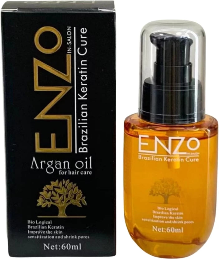 Enzo Brazilian Keratin Cure Argan Oil Hair Serum 60ml - HS030-6