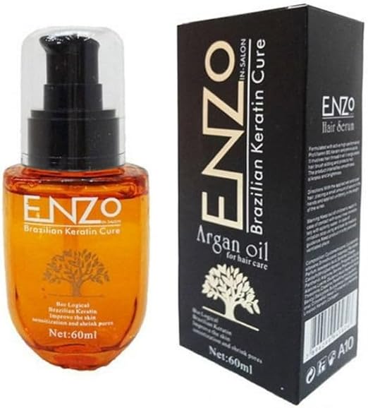 Enzo Brazilian Keratin Cure Argan Oil Hair Serum 60ml - HS030-6