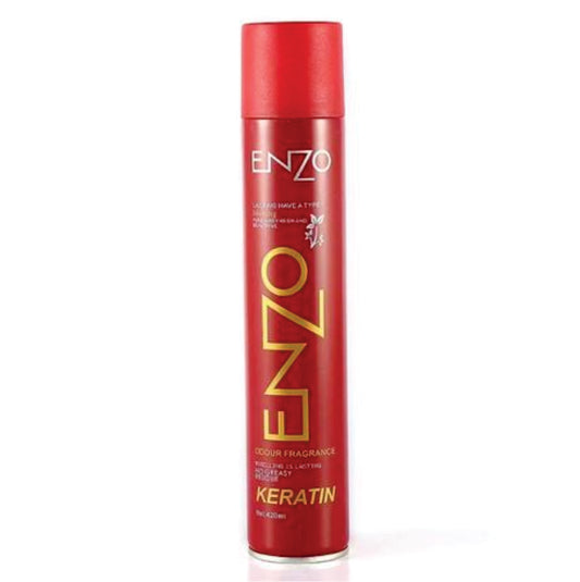 Enzo Hair Spray 420ml – Odour Fragrance, No Greasy, Pure & Fresh