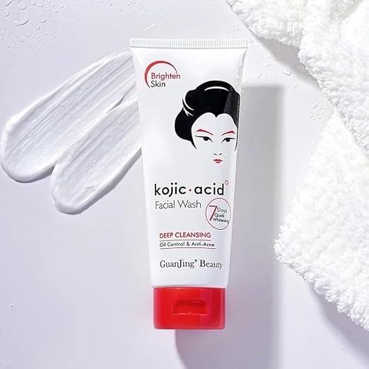GuanJing Kojic Acid Facial Wash – Deep Cleansing, Oil Control & Anti-Acne, 100g