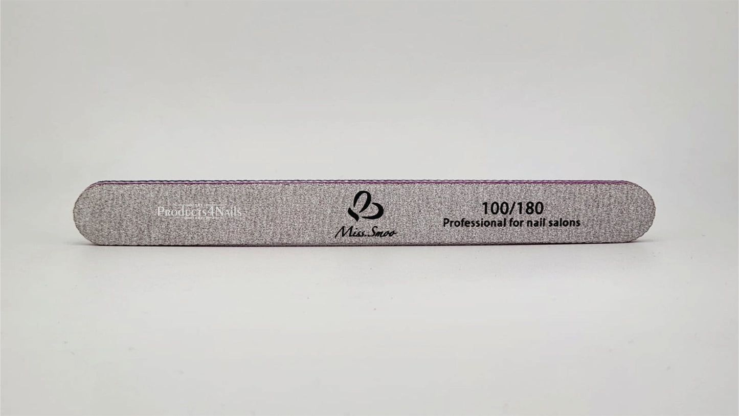 Miss Smoo Nail File 100/180 Straight (In a Bag)