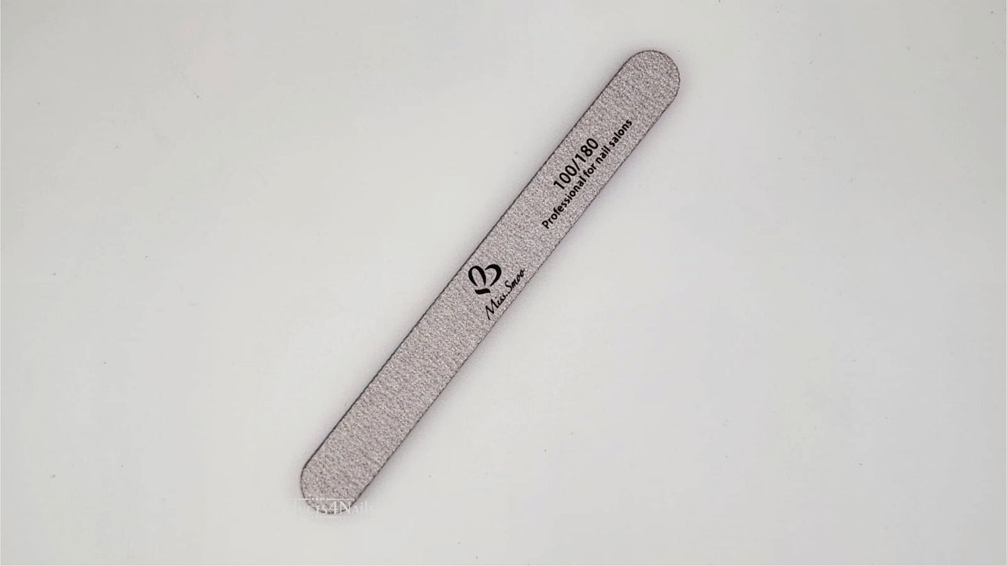 Miss Smoo Nail File 100/180 Straight (In a Bag)