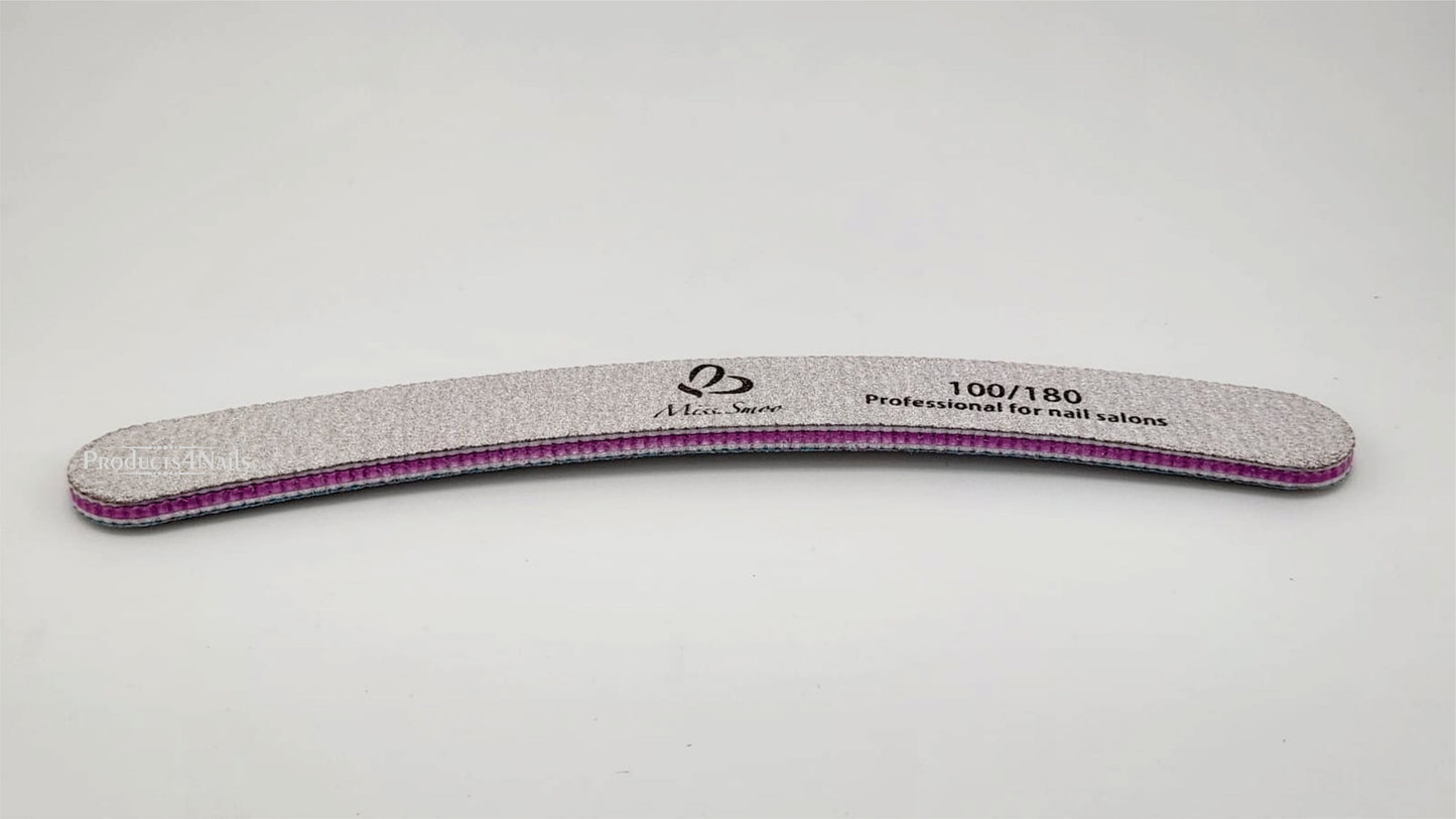 Miss Smoo Nail File 100/180 BANANA (In a Bag)