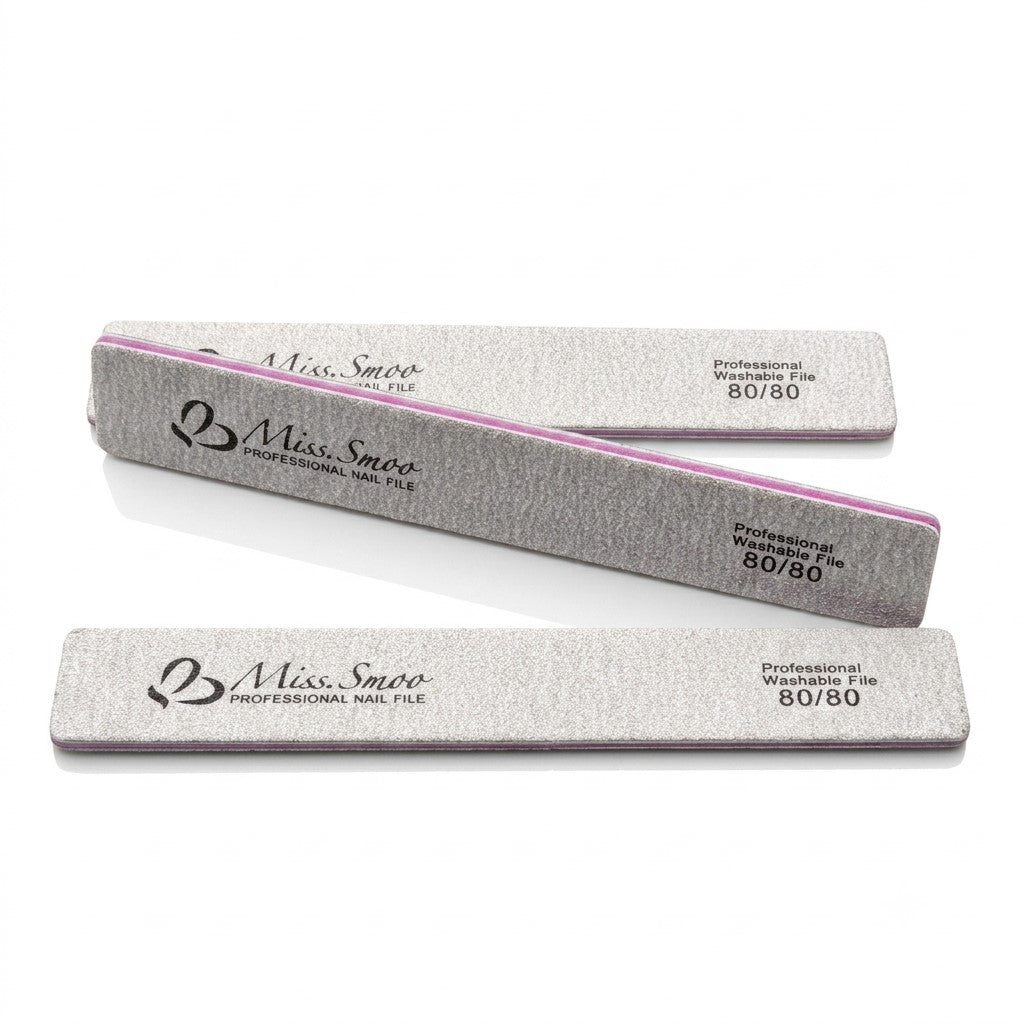 Miss Smoo Double Sided Nail File  - Square 80/80 & 100/180