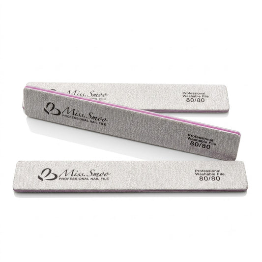 Miss Smoo Double Sided Nail File  - Square 80/80 & 100/180