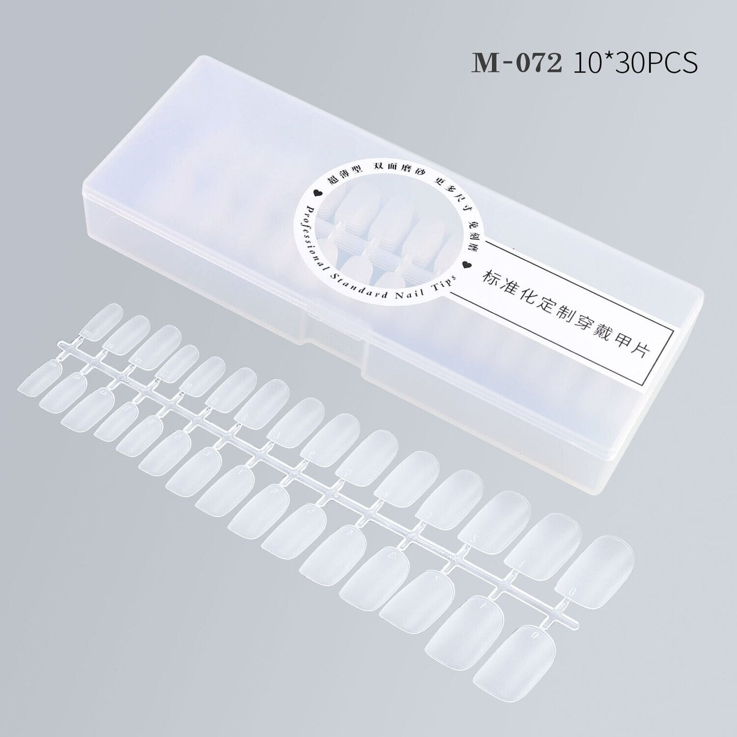 Full Cover Soft Clear Tips 300pcs