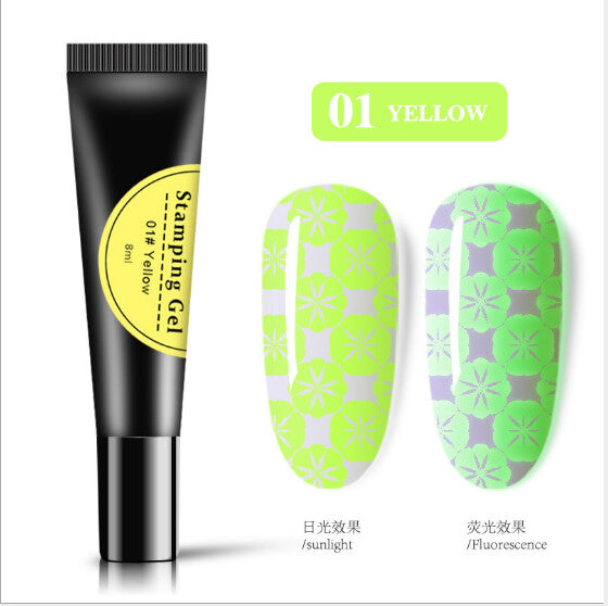 Glow in the dark Stamping Gel 8ml