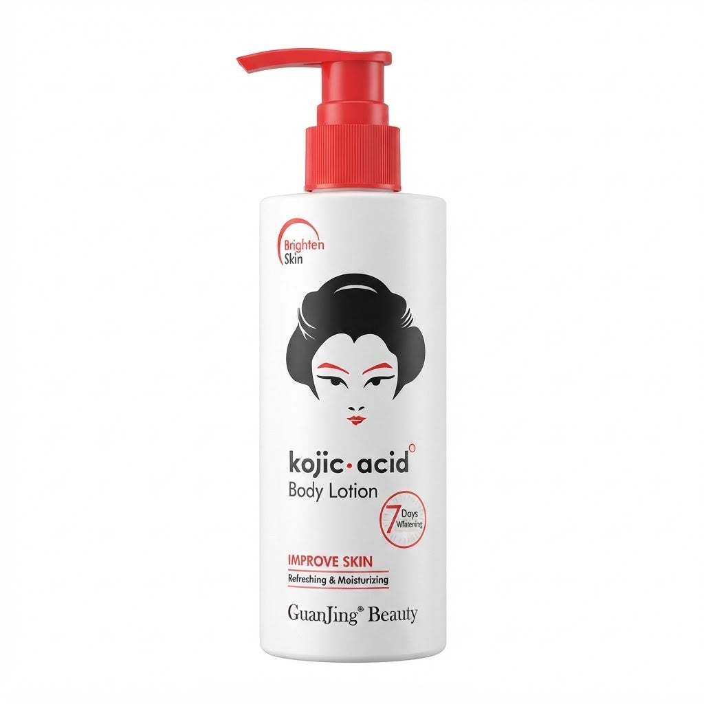 GuanJing Beauty Kojic Acid Body Lotion, Refreshing & Moisturising, 7 Days Improve Skin