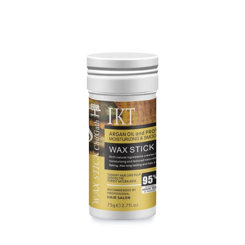 IKT Argan Oil & Protein Hair Wax Stick – Perfect Smooth Non-Frizzy Edge Control, 75g