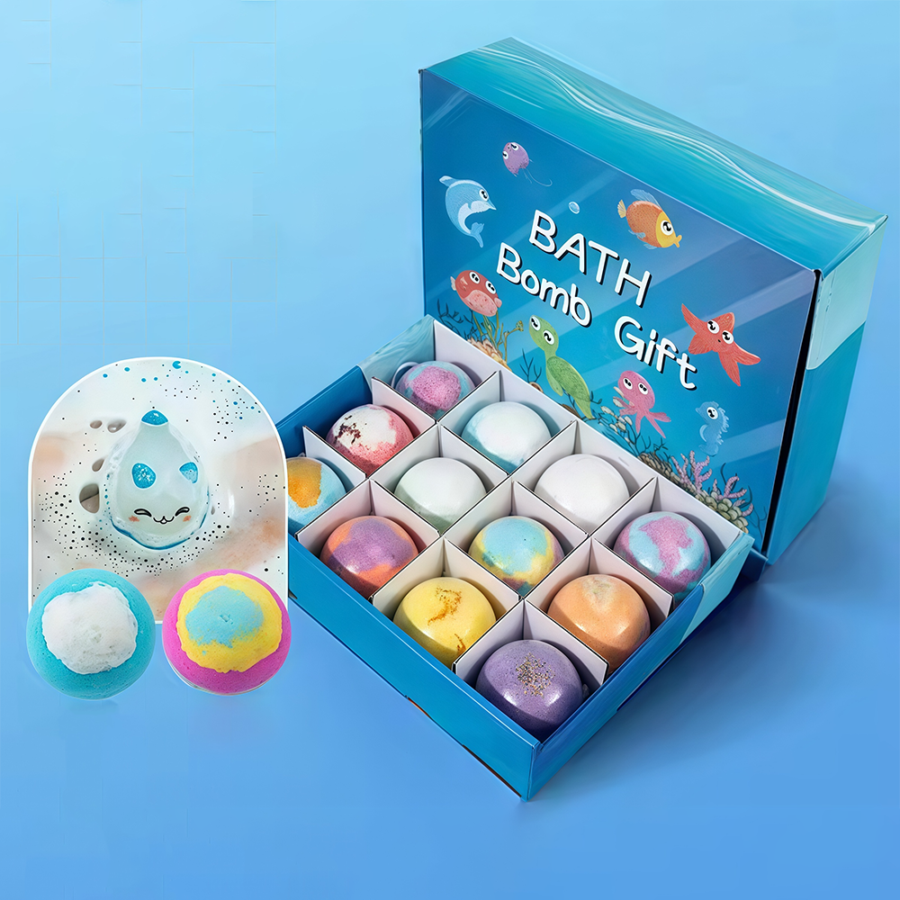 Children’s Bath Bombs Set Bath Gift with Hidden Toys 60g - Safe Ocean Bubble Bath Perfect for Sensory Play Bath time Fun