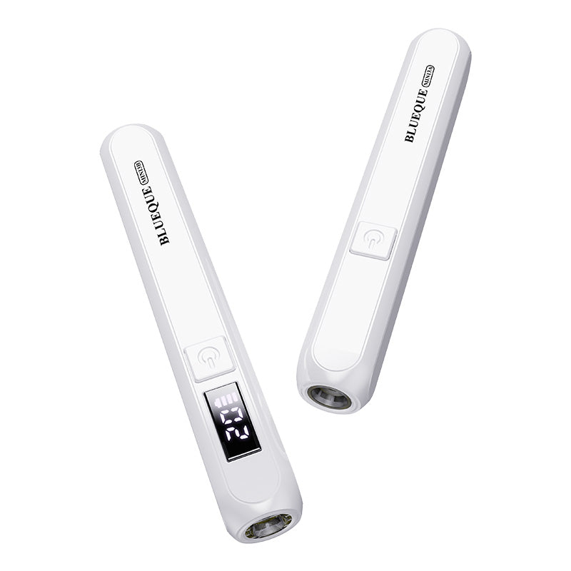 Mini UV LED Nail Lamp - BLUEQUE Mini3B - High Handheld Dryer for Gel Portable Battery Operated Curing Light for Home Salon
