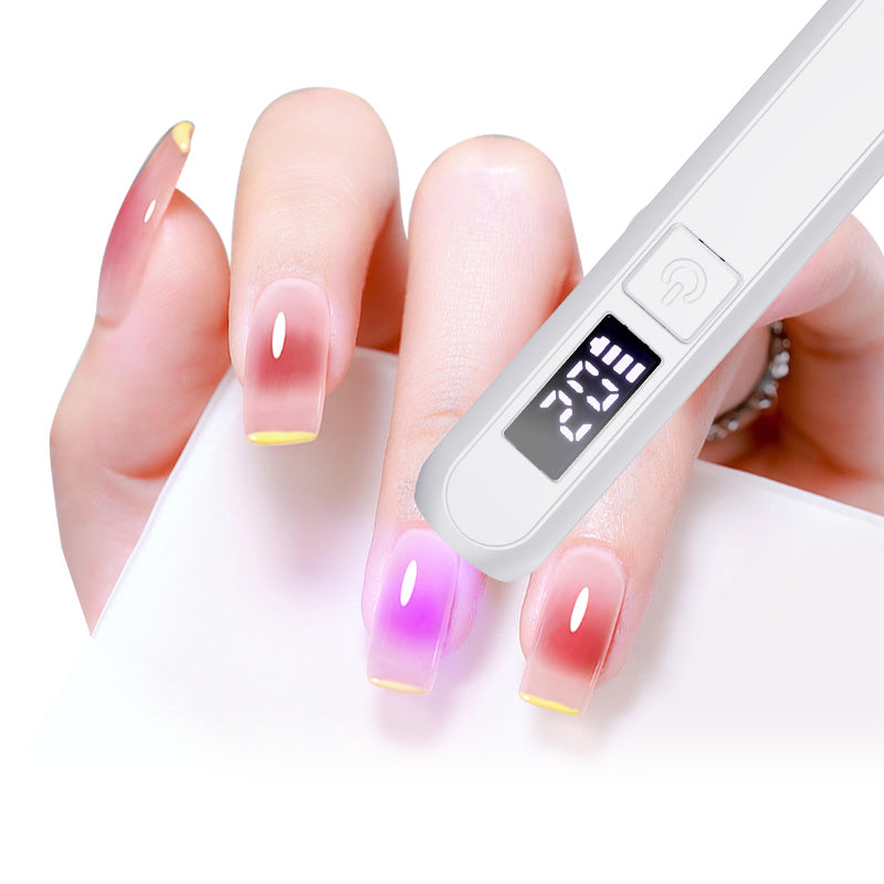 Mini UV LED Nail Lamp - BLUEQUE Mini3B - High Handheld Dryer for Gel Portable Battery Operated Curing Light for Home Salon