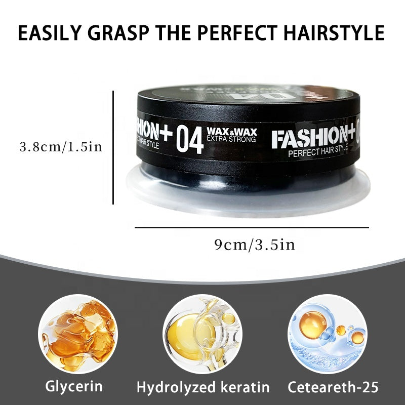Fashion+ 04 Hair Styling Gel Wax 150ml - Extra Strong MVAKA