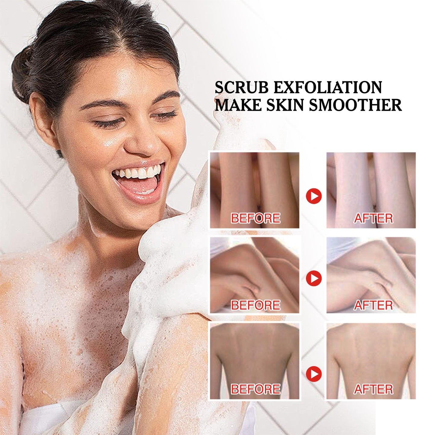 Roushun Scrub Shower Gel LAVENDER & KOJIC ACID 1000ml - RS-30816