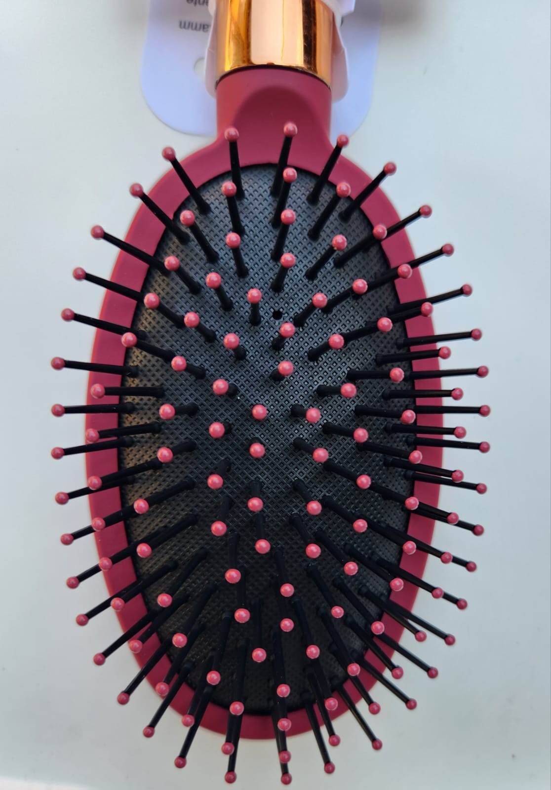Hair Brush 23.5cm Burgundy Colour, Oval Shape  - Miss Smoo For All Type Of Hair