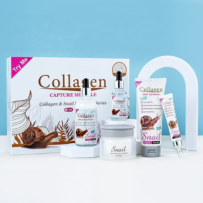 Snail Collagen Skin Care Set (5-Piece)-PM6918-AC