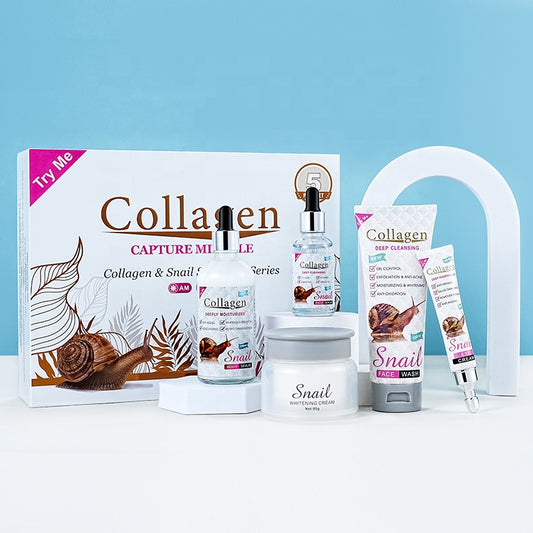 Snail Collagen Skin Care Set (5-Piece)-PM6918-AC