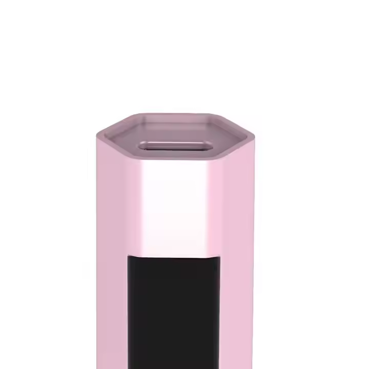 6W Mini 5 Compact and Portable Handheld DIY Rechargeable Lamp Pink Cordless ABS USB UV LED Nail Dryer