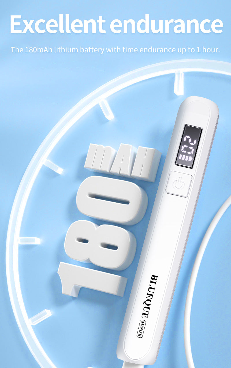 Mini UV LED Nail Lamp - BLUEQUE Mini3B - High Handheld Dryer for Gel Portable Battery Operated Curing Light for Home Salon