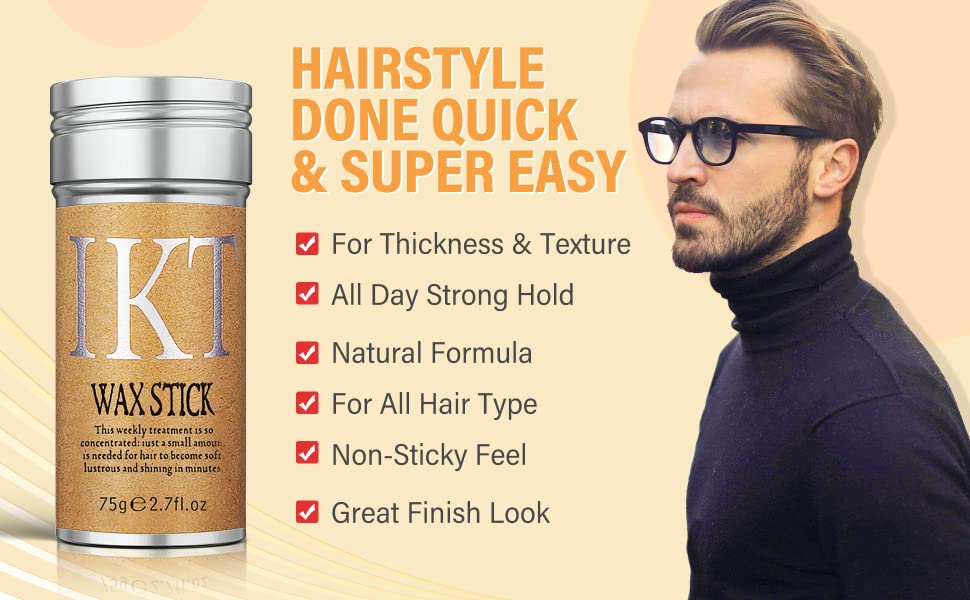 Hair Edge Control Wax Stick-styling, Smooth And Non Greasy