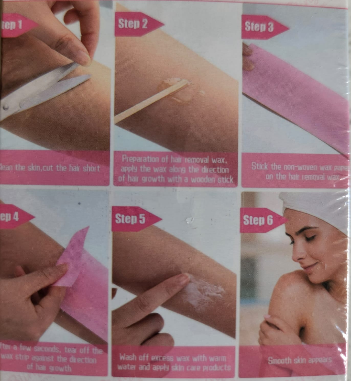 Bling Girl Depilating Paper / Non-Woven Waxing Strips - 100pcs/pack