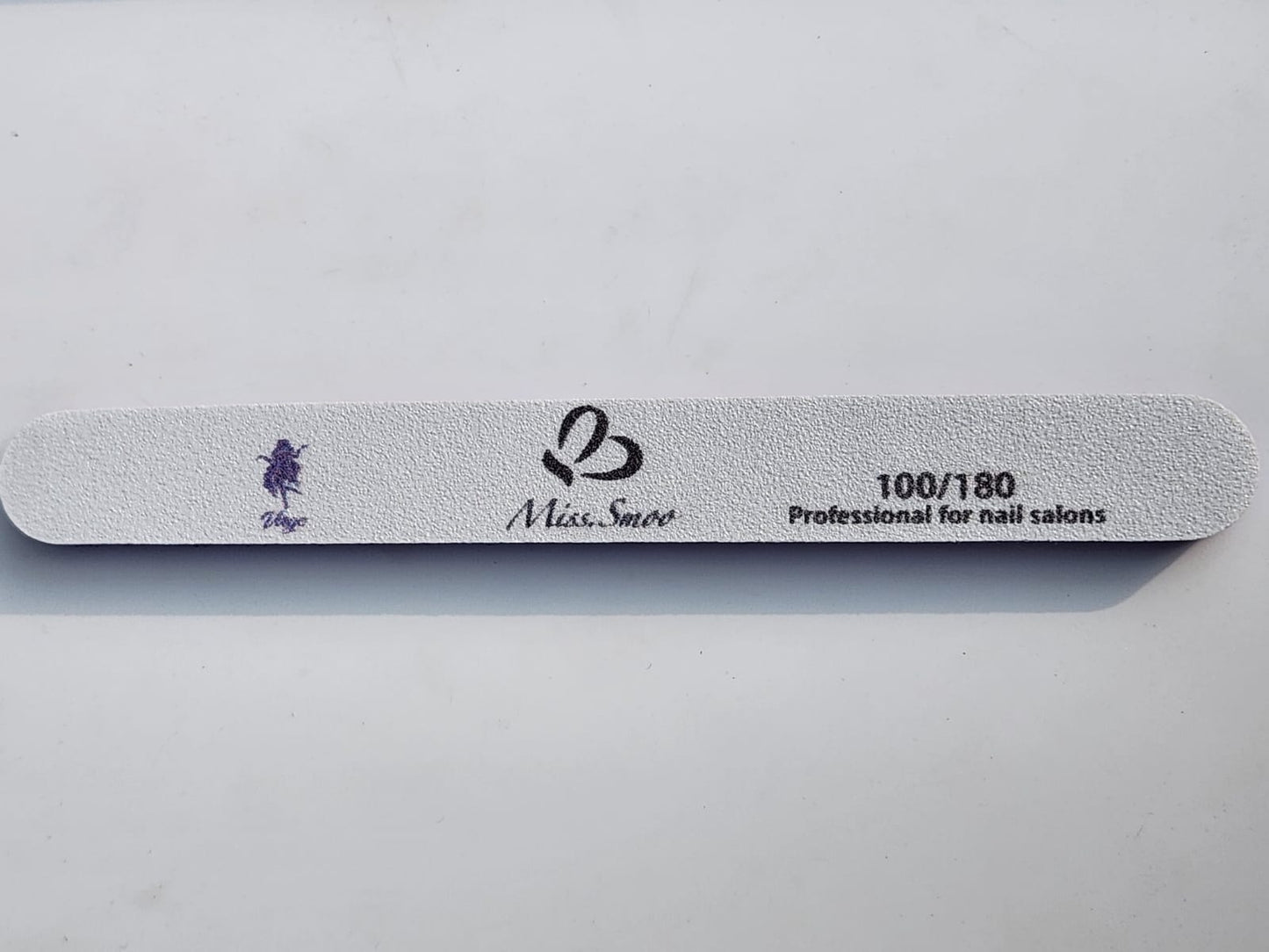 Miss Smoo Nail File 100/180 - Thick Sponge File Straight