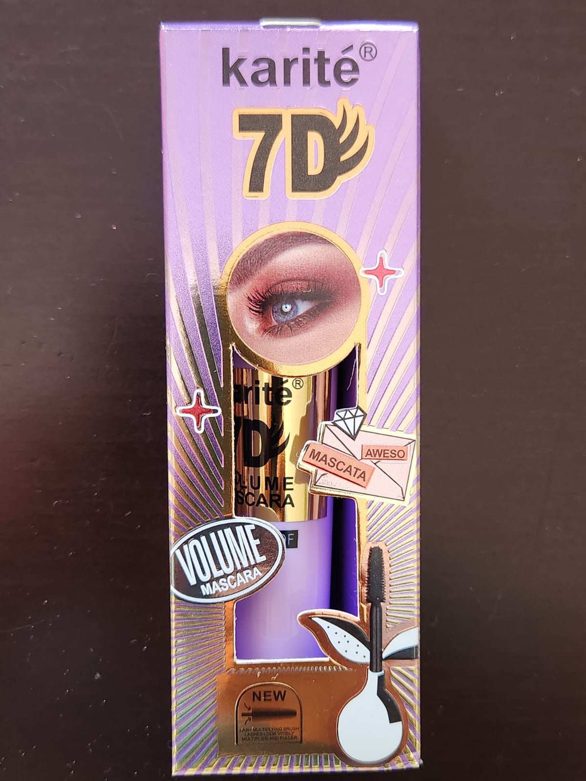 Karite 7D Volume Mascara 24 Hour Lash Multiplying Brush 15ml