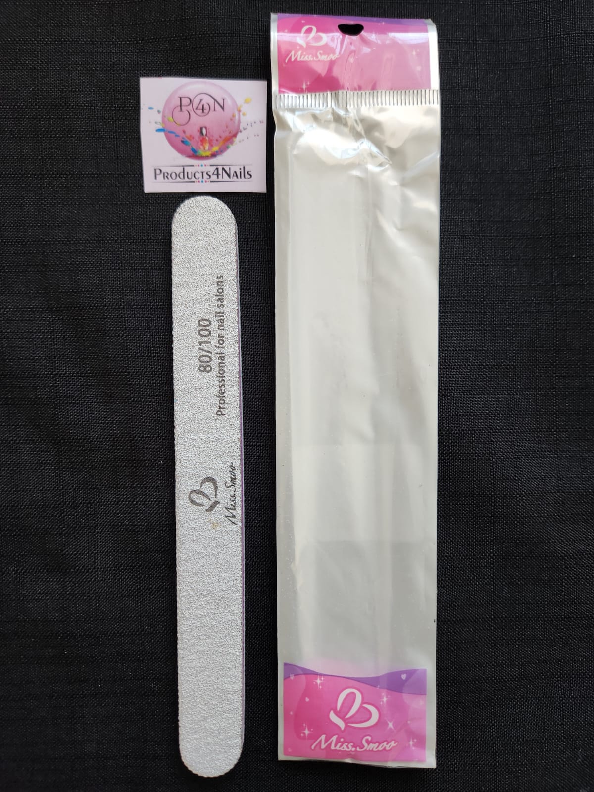 Miss Smoo Nail File 80/100 - Straight, Rhombus, Banana, Half Moon