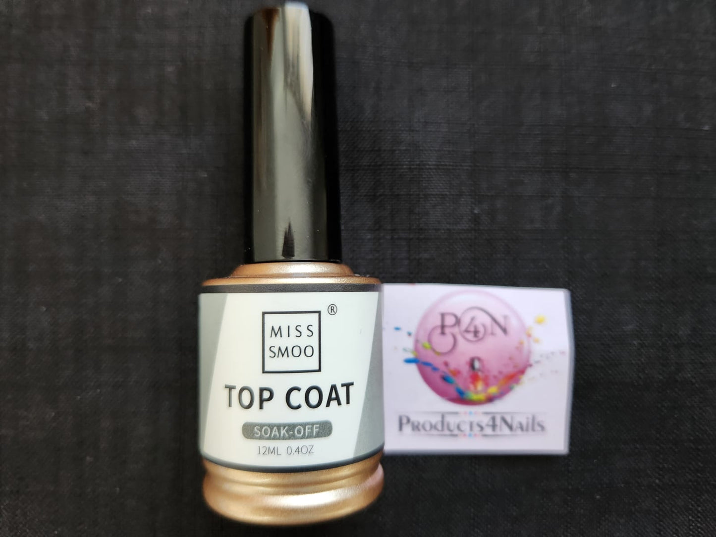 Miss Smoo TOP Coat 12ml soak off (GOLD)