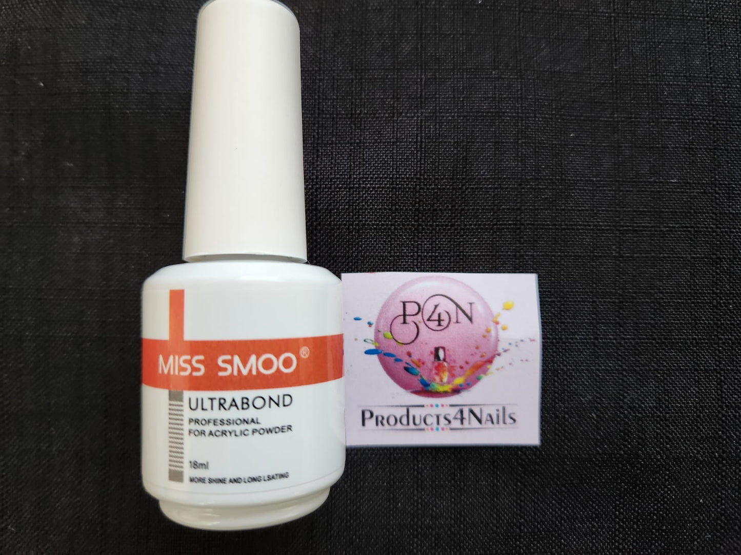 Miss Smoo Ultra Bond 18ml - White Bottle "Acrylic Powder Top"