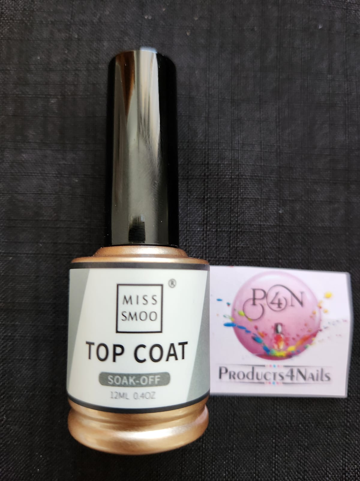 Miss Smoo TOP Coat 12ml soak off (GOLD)