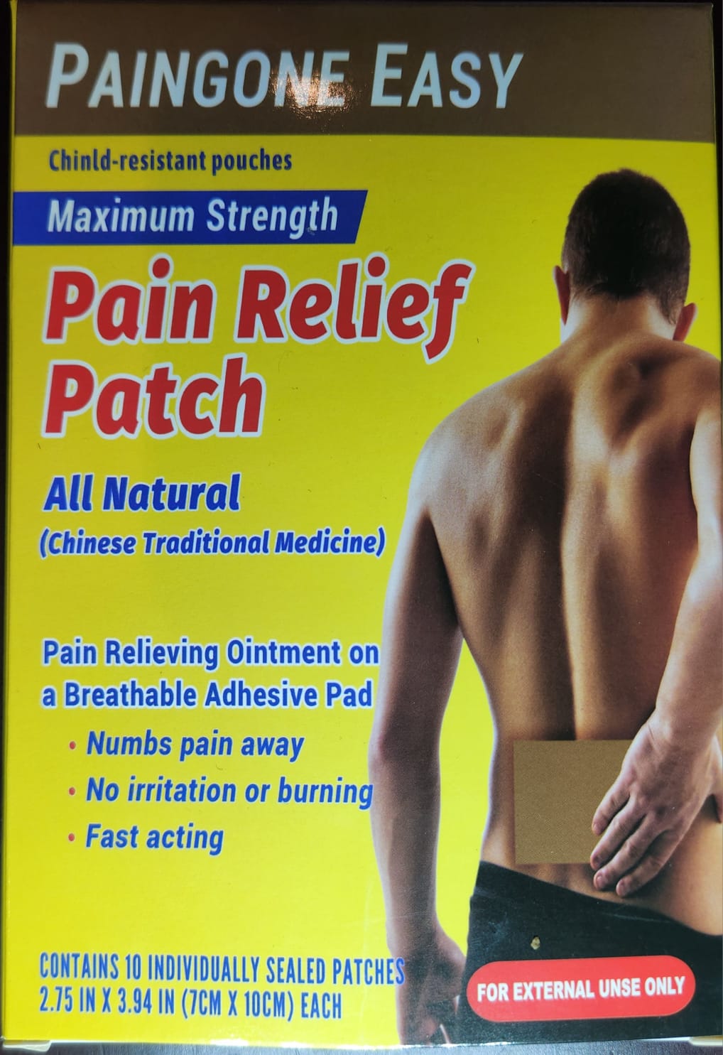 Pain Relief Patch - Pain Gone Easy - Chinese Traditional Medicine 10pcs