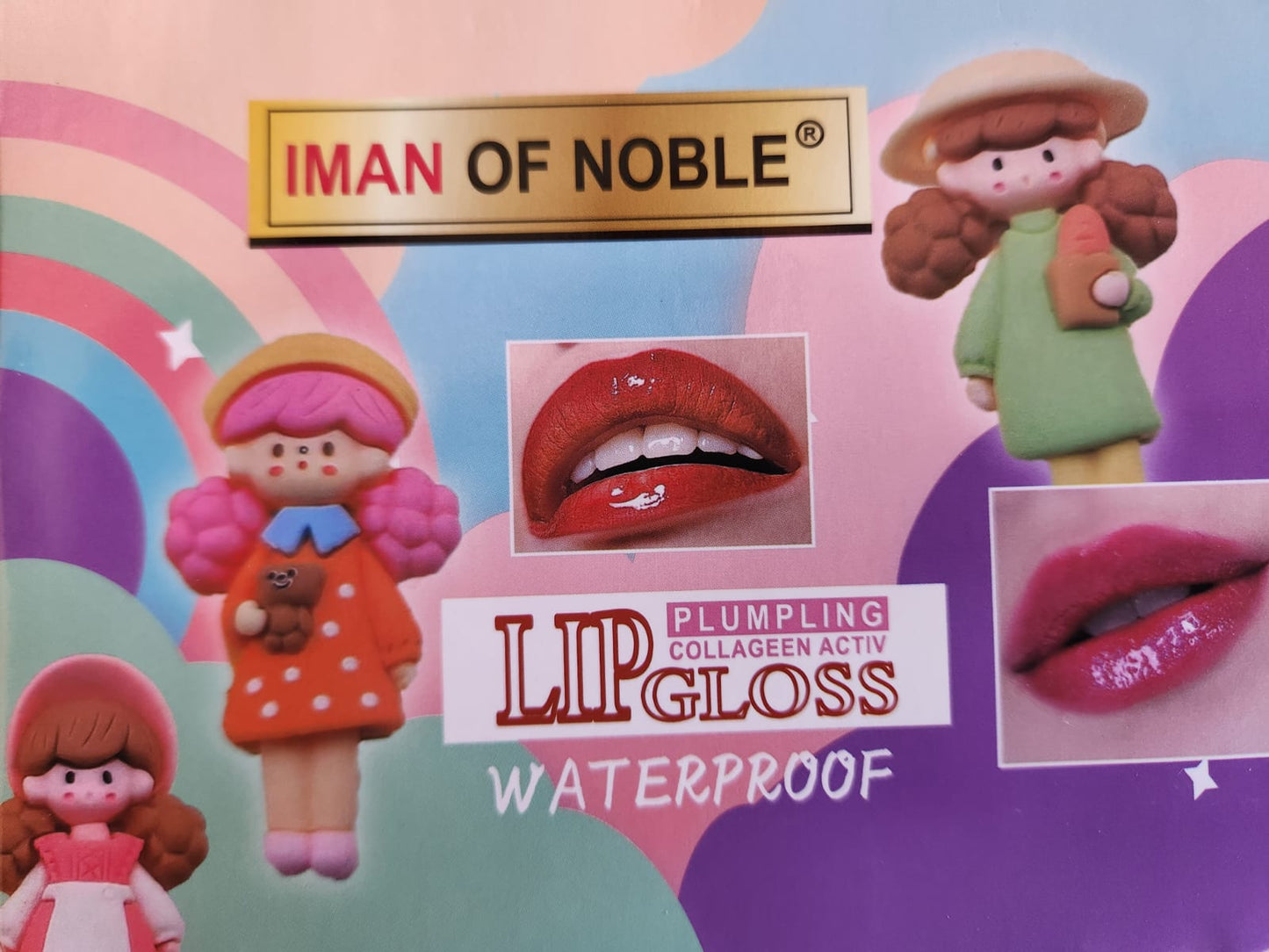 Lip Gloss Iman Of Noble Waterproof - Plumpling Collageen Active