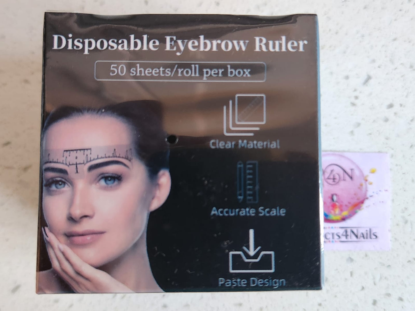 Disposable Eyebrow Ruler 50 Sheets/roll per box