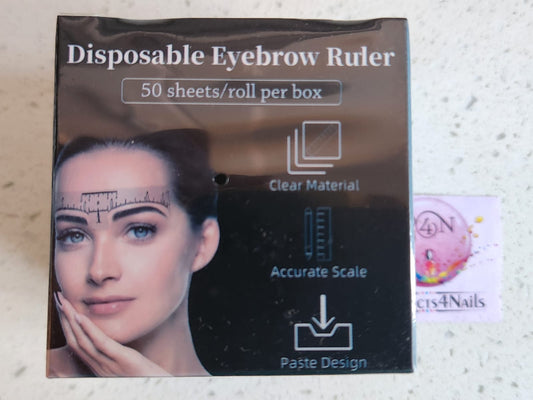 Disposable Eyebrow Ruler 50 Sheets/roll per box